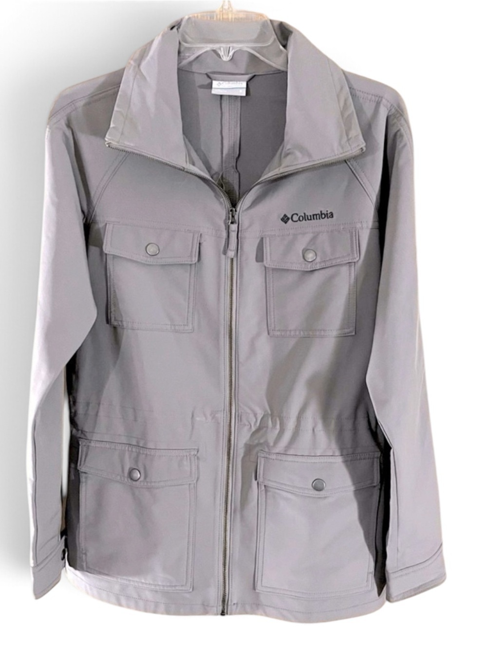 Columbia Light Tan Lightweight Water Repellent Trench Coat